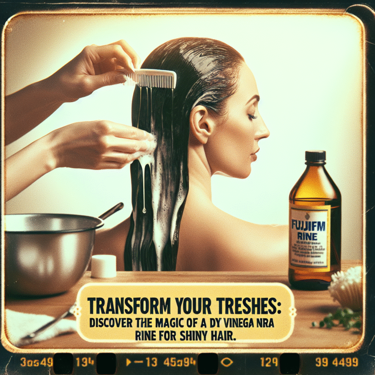 Transform Your Tresses: Discover the Magic of a DIY Vinegar Rinse for Shiny Hair