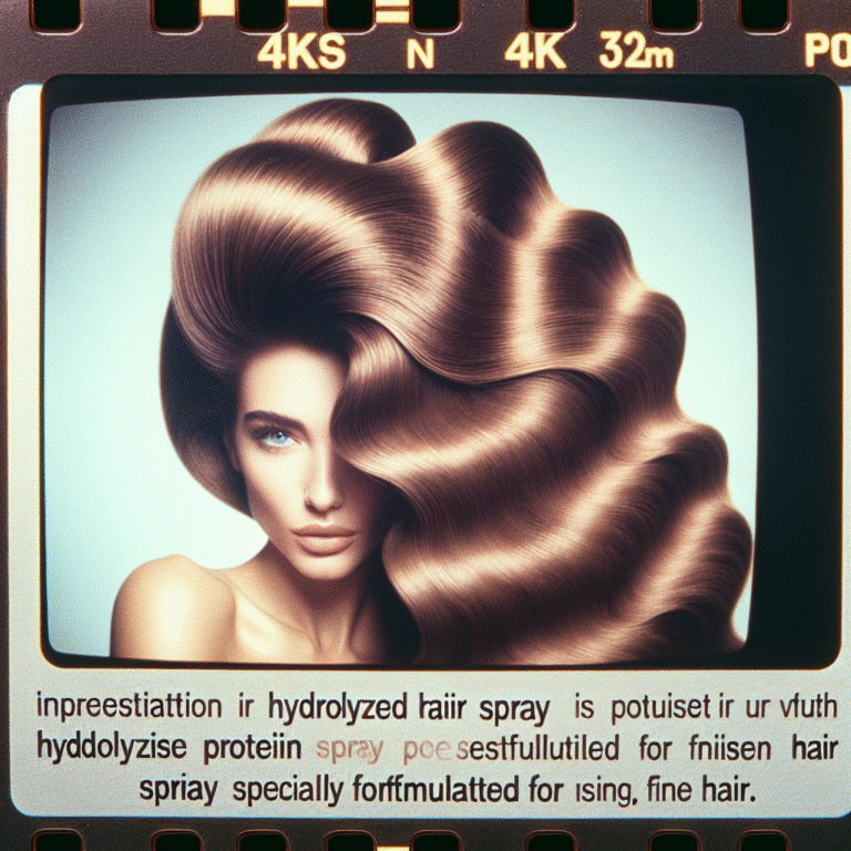 Achieve Voluminous, Gorgeous Hair with Hydrolyzed Protein Spray for Fine Hair: Your Secret Weapon for Fuller Strands