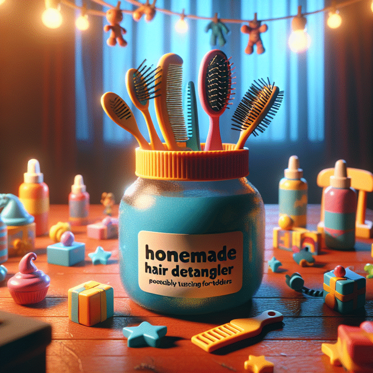 Say Hello to Tangle-Free Playtime: Discover the Best Homemade Detangler for Toddlers