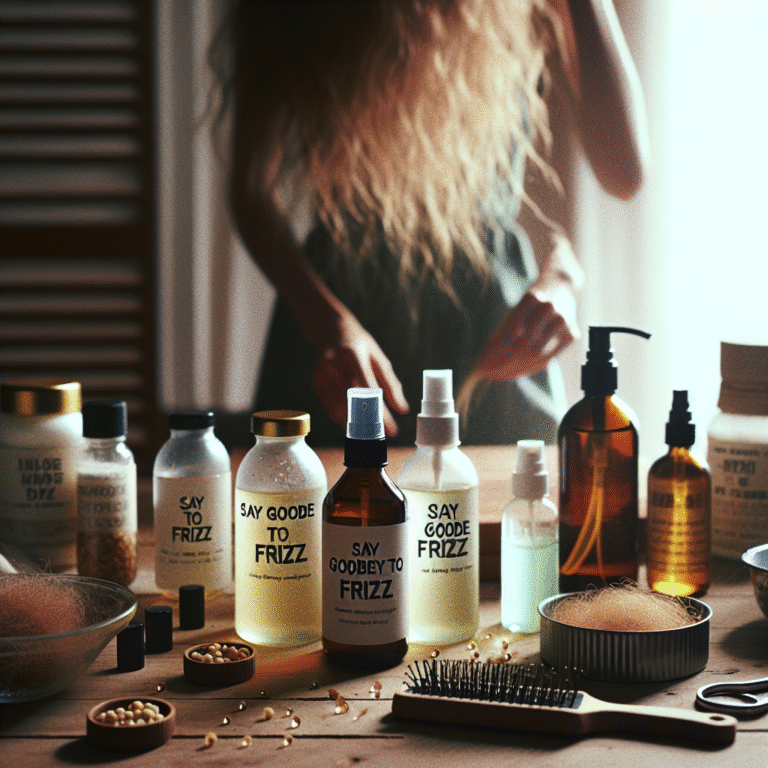 Say Goodbye to Frizz: Craft Your Own Natural Anti-Frizz Sprays Homemade for Sleek, Manageable Hair