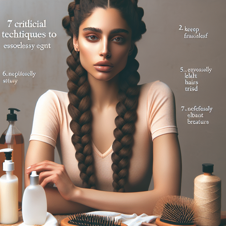 Effortless Elegance: 7 Essential Ways to Maintain Braids Without Frizz for Flawless Style