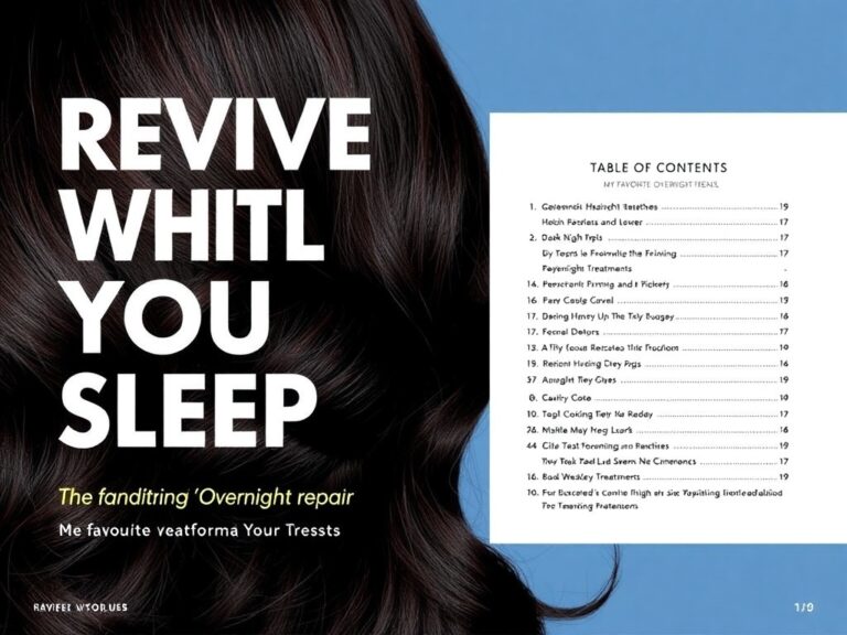 Revive While You Sleep: The Haircare Handbook For Overnight Repair That Transforms Your Tresses