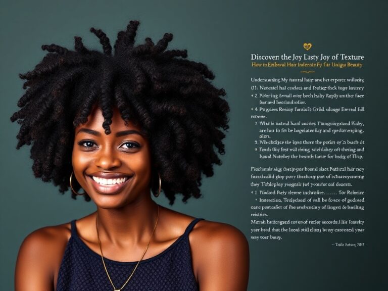 Discover the Joy of Texture: How To Embrace Natural Hair and Celebrate Your Unique Beauty